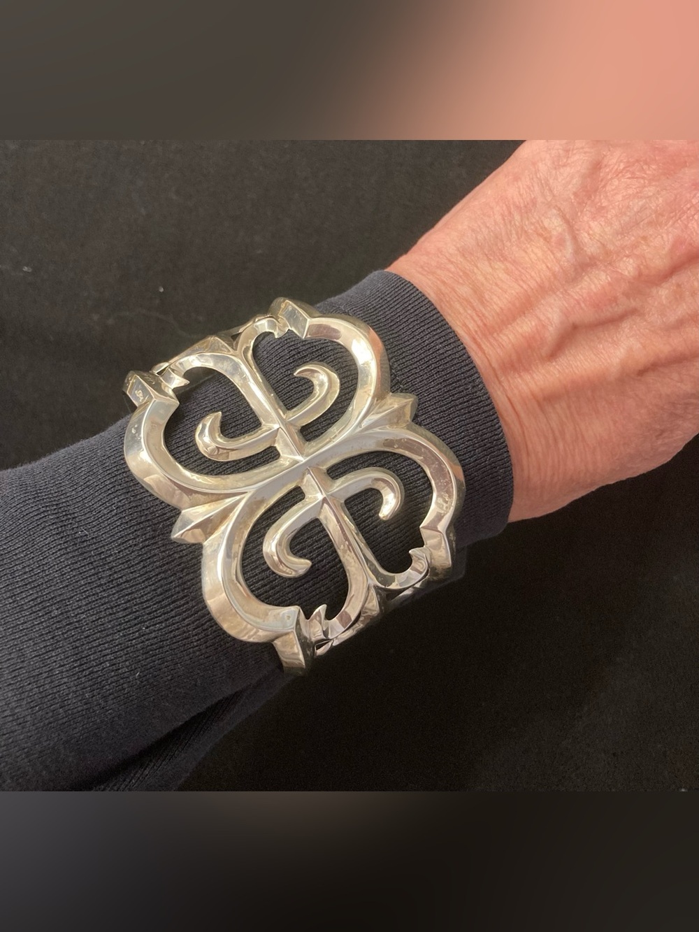 Vintage Native American Silver Bracelet
